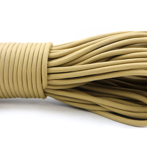 Khakhi 4mm Paracord Rope 550 Type Nylon Utility <b>Cord</b> for Camping, Survival, Craft and DIY Use - Product Image 3