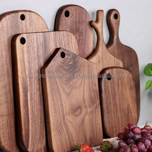 Tabla de cortar de madera súper sólida de madera de mango de acacia, tablas de madera rústicas de cocina para cortar carne vegetal con un corte grande - Product Image 3