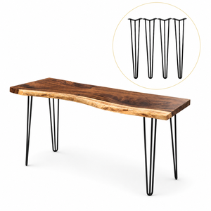 34 in Hairpin Furniture Legs 4 Pack, Heavy-Duty Metal <b>Table</b> Legs, 880 lb Capacity for Dining <b>Table</b>, Desk, DIY Projects EDPTBL018 - Product Image 1