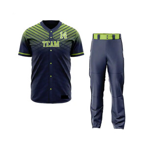 Baseball Uniform Stylish <b>Athletic</b> Outfit Breathable Fabric Comfortable Team Wear Jersey Set Baseball Uniform - Product Image 1