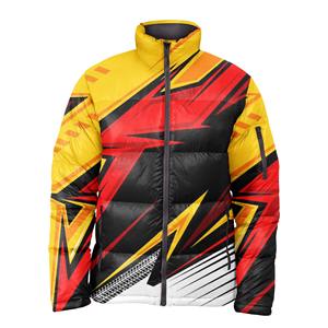 Nouvelle conception – Doudoune matelassée en toile pour homme grande taille, col montant, fermeture éclair, style décontracté, rembourrage en polyester, coupe ajustée sur le devant - Product Image 1