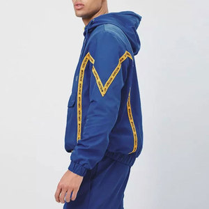 Nouvelle conception 2025 – Ensemble coupe-vent homme à manches longues de couleur unie, fabriqué en usine, prix abordable - Product Image 2