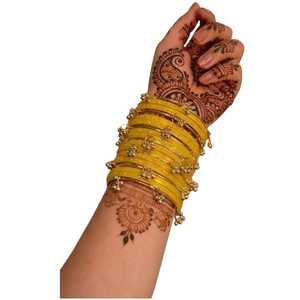 Trending Handmade Bridal Fashion Bangles Churiyan Sets Kashmiri Glass Bangles Traditional Festival Wear Jewelry for Women - Product Image 1