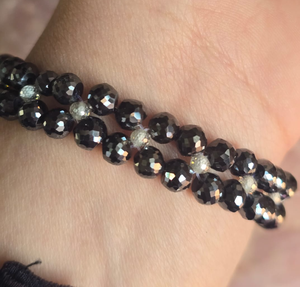 Pulseras de Diamantes Moissanite de Forma Redonda Negra para la Elaboración de Joyería Moissanite - Product Image 3