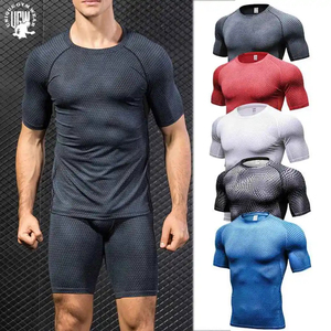 Quick Dry <b>Compression</b> Shirt for Men Gym Training Running Athletic Base Layer Fitness Top Spandex/Polyester Long Sleeve Tight Fit - Product Image 3