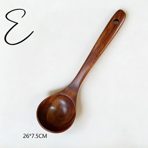 Handmade Wooden <b>Spoon</b> Crafted from Natural Wood Rustic Finish Comfortable Grip Utensil for Cooking and Serving - Product Image 4