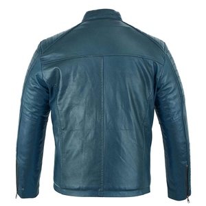 Chaqueta de Cuero de Invierno de Alta Calidad para Hombre, Corte Entallado, Cuello Alto, Chaqueta de Cuero a la Moda Hecha a Medida, Estilo Moderno - Product Image 2