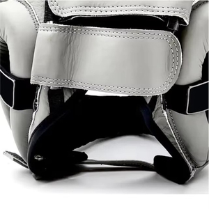 Premium Genuine Cowhide Leather Boxing Head Guard High-Quality PU Leather MMA Sparring Headgear Premium - Product Image 5