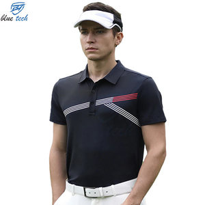 Polo de golf de alta calidad para hombre, polo deportivo de poliéster transpirable de secado rápido para entrenamiento de golf profesional - Product Image 5