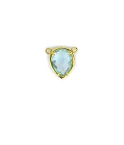 Gold Plated <b>Rose</b> Quartz Teardrop Pendant Bezel Set Solitaire Charm Romantic Style Unisex Jewelry - Product Image 2