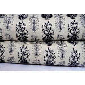 Beautiful Organic Indian <b>Wooden</b> <b>Block</b> Art Hand <b>Block</b> Print 100% Cotton Fabric High Quality Four Seasons for Clothing - Product Image 2