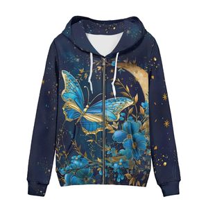 Sudadera con Capucha Estampada de Margaritas Estilo Floral para Mujer, Manga Larga, Otoño, Vintage, con Bolsillo, a la Moda - Product Image 3