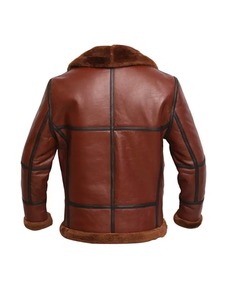 <b>Men</b> RAF British <b>Shearling</b> Aviator <b>Jacket</b> - Product Image 3