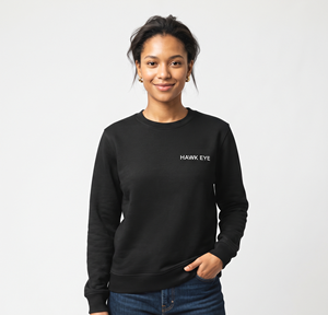 Sudadera de algodón y forro polar para mujer, otoño-invierno, con logo frontal, de alta calidad, personalizada, con cuello redondo. - Product Image 3