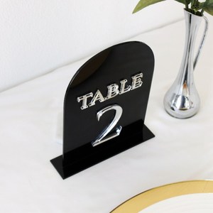 Durable Metal <b>Table</b> Number Holders with <b>Card</b> Clip for Dining <b>Table</b> Decor - Product Image 3