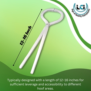 Professional Equine Hoof Tester Stainless Steel Horse Hoof Examination <b>Tool</b> for Farrier and Veterinary Lameness Detection by LCI - Product Image 2
