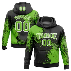 Sweat-shirts de sport de haute qualité avec broderie personnalisée, nom de l'équipe, sweat-shirt en polyester, tissu respirant, manches noires et roses - Product Image 4