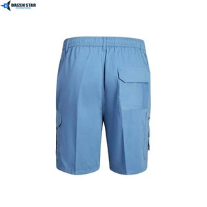 <b>Mens</b> Casual Canvas Outdoor Cargo <b>Shorts</b> Breathable Lightweight High Waist Drawstring Closure Eco-Friendly Quick Dry Summer - Product Image 2