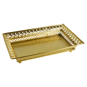 Bandeja de Cinco Compartimentos para Frutos Secos, Ideal para Decoración Festiva del Hogar, Bandejas Decorativas de Metal y Bandeja Redonda - Product Image 5