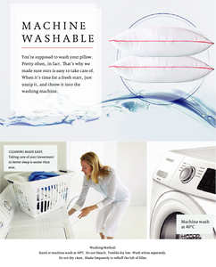 หมอนไฟเบอร์โพลีเอสเตอร์เนื้อนุ่มป้องกันไรฝุ่นและซักทำความสะอาดได้เทคนิคการทอที่เป็นมิตรกับผิวผลิตในมาเลเซีย - Product Image 6