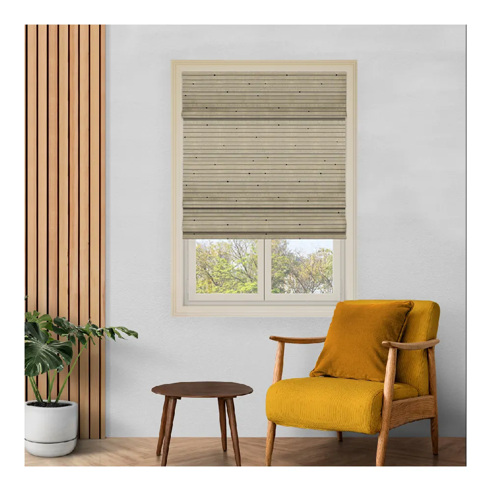 Grasses Linen Yarn Jute Material Natural Woven Shades Roller Blind