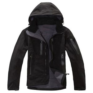 Men's Fleece <b>Jacket</b> Windproof Winter Workwear Style Polyester Zipper Closure Solid Color Quick Dry Formal 500g - Product Image 2