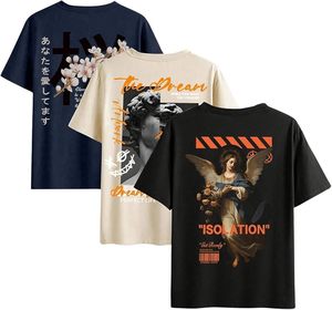 เสื้อยืดลำลองผู้ชายพิมพ์ลายกราฟิก คอกลม แขนสั้น เนื้อผ้าน้ำหนักเบา สวมใส่สบาย ทันสมัย สไตล์สตรีทแฟชั่น - Product Image 1