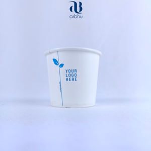 Tazas de papel de pared simple de 5 onzas ecológicas impresas con logotipo personalizado para restaurantes y cafeterías para servir té y café - Product Image 5