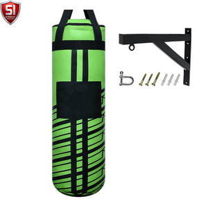Sac de frappe lourd confortable SUMROOS en cuir, 100 lb, rempli de sable, fermeture à lacets durable, semelle extérieure en caoutchouc pour usage en salle de sport adulte - Product Image 2