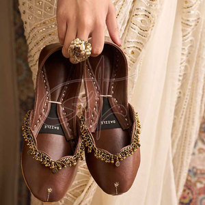 New Arrival Hot Sale Customized Color Printed Handmade Faux Leather Anti-Slippery Fashion <b>Khussa</b> - Product Image 4