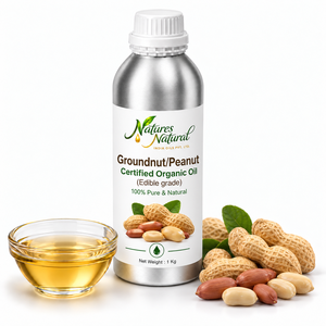Huile d'arachide biologique certifiée pressée à froid, qualité alimentaire pour la cuisson et les applications culinaires, vente en gros en vrac - Product Image 1
