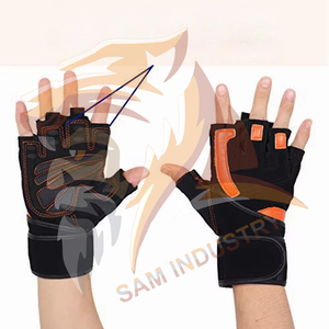 Customizable Durable Gym Fitness Workout <b>Weight</b> Lifting <b>Gloves</b> Anti Slip Grip Adjustable Wrist Strap <b>Weight</b> Lifting <b>Gloves</b> - Product Image 3