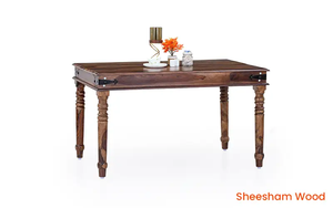 Solid <b>Wood</b> <b>Dining</b> <b>Table</b> Set 4-Seater Traditional Vintage Carved <b>Wood</b> <b>Table</b> with <b>Rustic</b> Chairs Antique Style Classic Furniture - Product Image 4