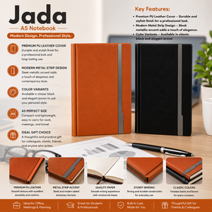 A5 <b>String</b> Hardcover PU Leather Notebook with Magnetic Ring Closure Premium Style for Office Meetings & Promotion Gifts - Product Image 2