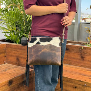 กระเป๋าสะพายพาดลำตัวหนังวัวสำหรับผู้หญิงกระเป๋าสะพายข้างทำจากหนังแท้แฟชั่นคุณภาพสูงสำหรับ2025 - Product Image 4