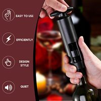 Tire-bouchon manuel avec verseur de vin, bouchon à vide et coupe-capsule – Coffret cadeau ouvre-bouteille rotatif