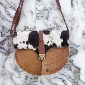 Cuero de piel de vaca occidental estilo occidental nuevo diseñador Sling Bag bolso mujer bohemio elegante gran oferta bolso de usos múltiples - Product Image 1