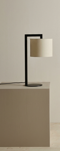 Modern Black Drum Shade Fabric <b>Table</b> Lamp <b>LED</b> E26/E27 AC Powered Eco-Friendly <b>Bedside</b> Floor Lamp for Hotel Bedroom Living Room - Product Image 5