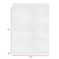 Nouvelle collection tendance de couvertures décoratives de Noël en coton 100% coton blanc pour canapé.