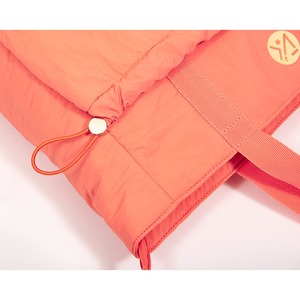 Pale Orange Pleated <b>Tote</b> Bag Soft Handbag Lightweight Shoulder Bag Casual Bag - Product Image 5
