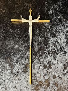 Traditional Solid Brass Cross <b>Box</b> With Antique Finish For Church Altar Decoration <b>Keepsake</b> And Religious Gift Ideas - Product Image 1
