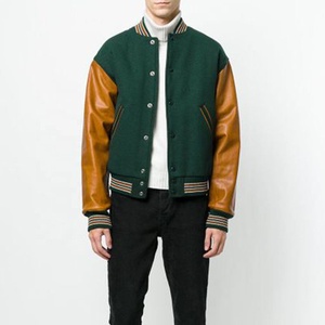 Men Varsity <b>Jacket</b> Stand Collar Front Logo Wholesale <b>Cheap</b> Price Solid Material <b>Winter</b> <b>Jacket</b> For sale - Product Image 1