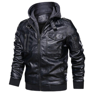 <b>Leather</b> <b>Jackets</b> <b>Men</b> Autumn Popular Style <b>Men</b> <b>Leather</b> <b>Jacket</b> Wholesale Fashion Cool Zipper Pu <b>Leather</b> <b>Jackets</b> for <b>Men</b> - Product Image 1