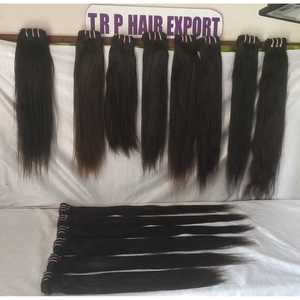 India-Origin Premium Quality 100% Raw Unprocessed Virgin Indian Temple Natural <b>Body</b> <b>Wave</b> Remy Human Hair Braiding Jerry Curl - Product Image 2