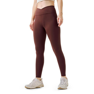 Leggings taille haute doux, sans coutures, extensibles, pour yoga et entraînement, effet ventre plat, respirants, non transparents - Product Image 1