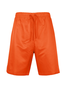 Shorts de Baño para Hombre, Color Coral Sólido, con Cordón Ajustable, Secado Rápido, Tejido Casual, Cintura Media, Corte Corto - Product Image 5