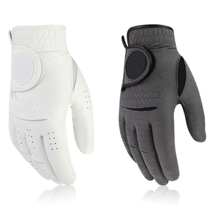 Gants de golf personnalisables pour hommes et femmes, en cuir véritable, respirants, antidérapants, avec logo imprimé, pour mains gauche et droite - Product Image 4