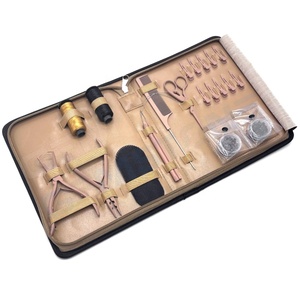 Kit d'outils professionnels pour extensions de cheveux, ensemble d'installation de micro-perles avec pinces à 2 trous, ouvre-perles, crochet à boucle, ciseaux, pinces à cheveux - Product Image 2