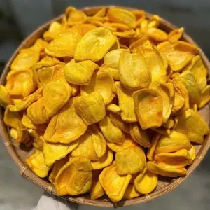 Luftgetrockneter Jackfruit Snack aus Vietnam / getrocknete Jackfruitchips OEM-Beutel individuelle Verpackung