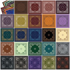 Foulard, Bandeau et Bandana Imprimé Paisley Tie-Dye Dégradé avec Strass pour Hommes et Femmes - Product Image 2